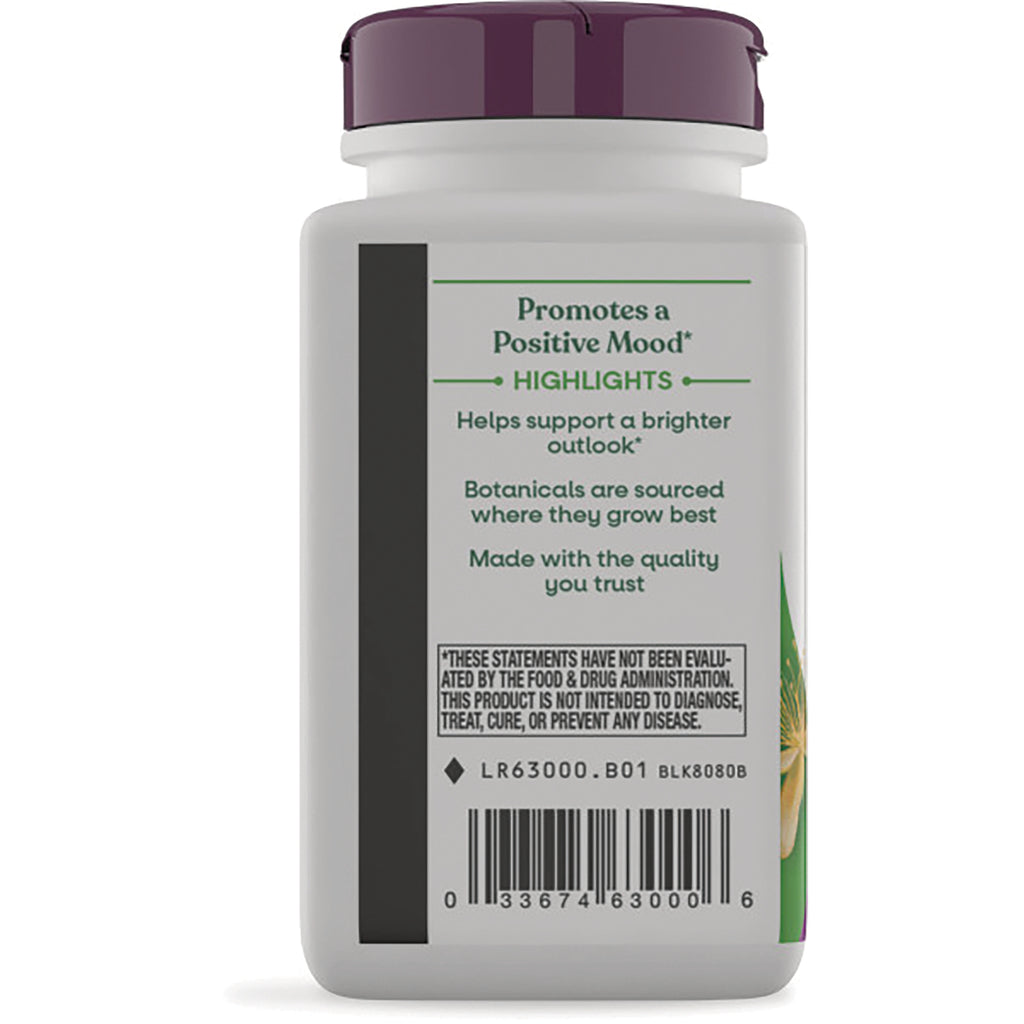 NW533 | Back label of white supplement bottle with heading Promotes a Positive Mood, highlights text and barcode - Thumbnail
