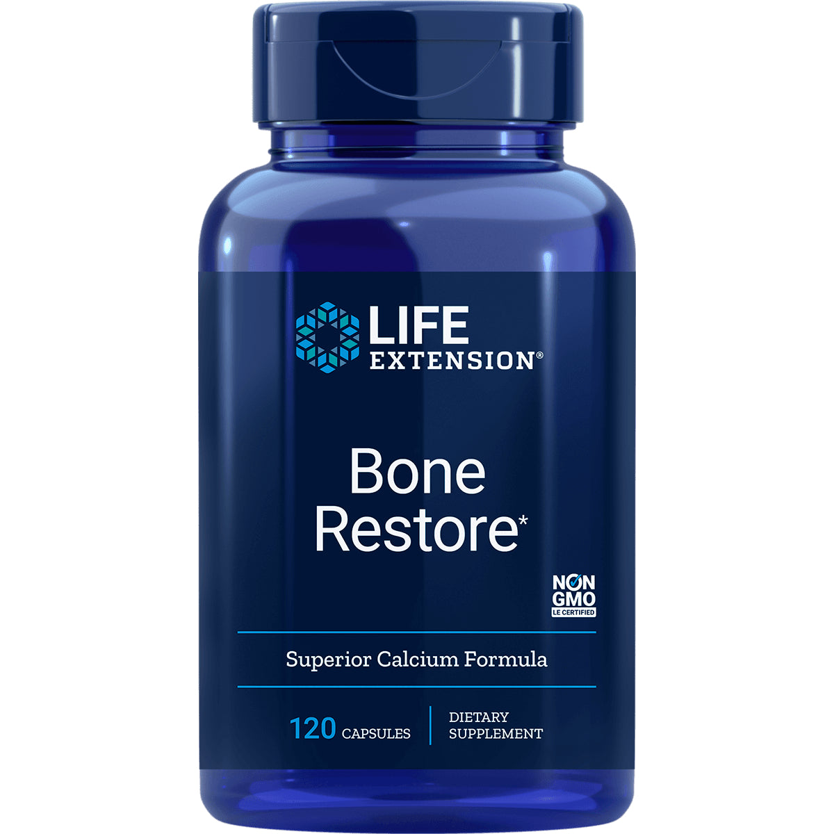 LE228 | LIFE EXTENSION Bone Restore bottle, Superior Calcium Formula, 120 capsules