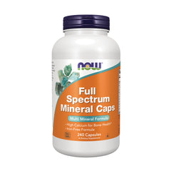 NWF244 | White bottle labeled Full Spectrum Mineral Caps Multi Mineral Formula 240 Capsules