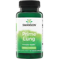 SW1771 | Swanson Prime Lung, Immune Health herbal formula, dietary supplement, 60 vegan capsules