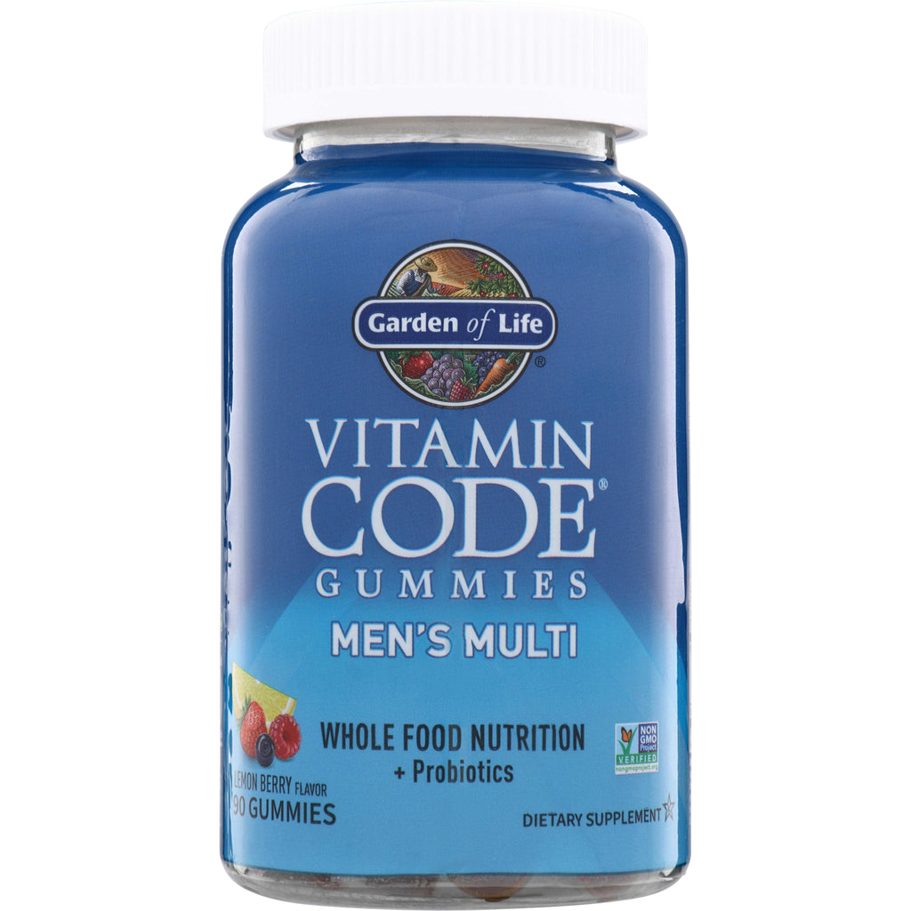 GLF396 | Garden of Life Vitamin Code Gummies Men's Multi, lemon berry flavor, 90 gummies - Thumbnail