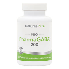 NTP353 | NaturesPlus PRO PharmaGABA 200 supplement bottle, 60 capsules