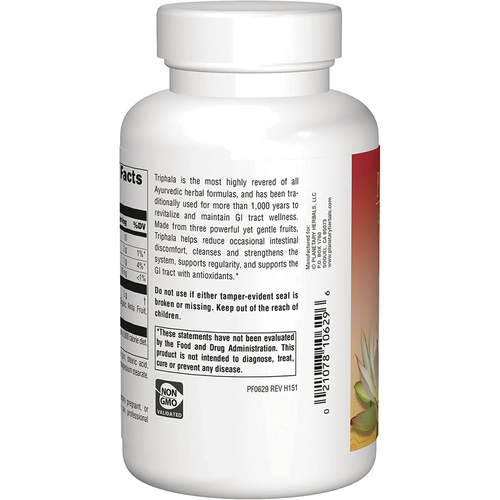 PF088 | Back of white supplement bottle showing ingredient and warning panel, barcode and non-GMO seal - Thumbnail