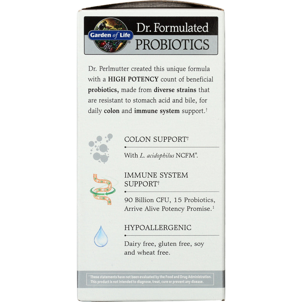 GLF205 | Colon support with L. acidophilus NCFM; immune support 90B CFU, 15 probiotics; hypoallergenic dairy/gluten/soy/wheat free - Thumbnail