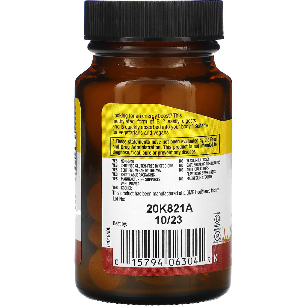 CRL596 | back of amber supplement bottle showing label with lot 20K821A, best by 10/23 and barcode - Thumbnail