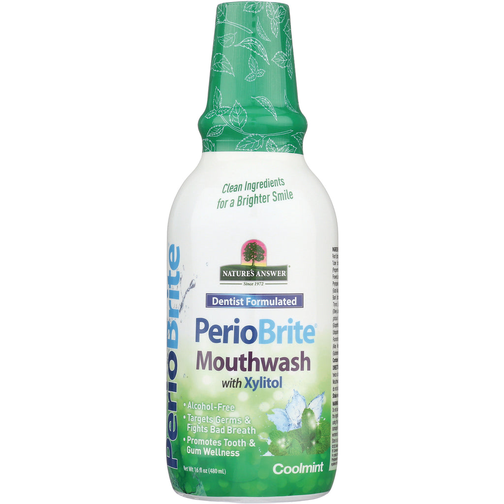 NAT080 | PerioBrite mouthwash bottle, Coolmint flavor, dentist formulated, 16 fl oz - Thumbnail