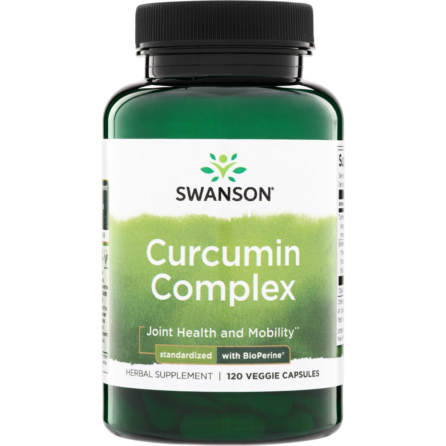 SWH284 | Swanson Curcumin Complex herbal supplement, joint health formula, 120 veggie capsules