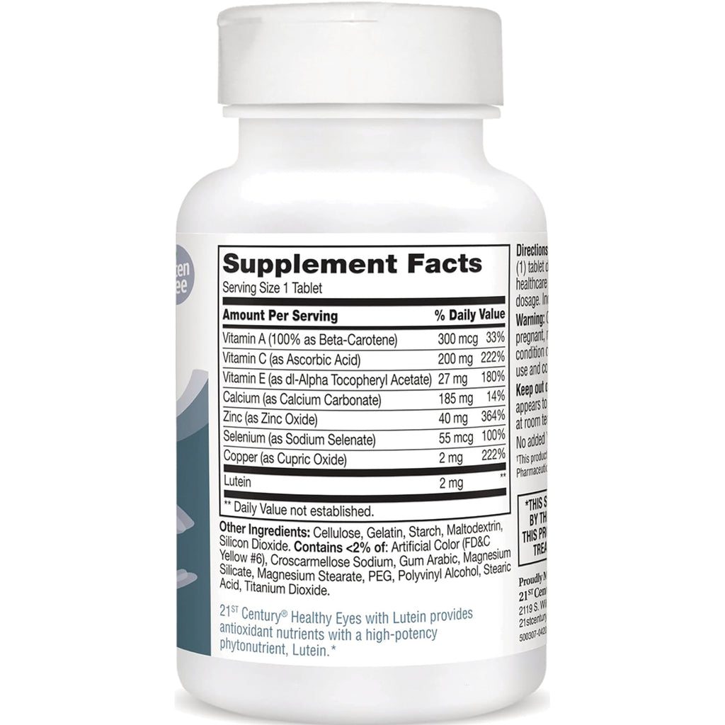 CNT229 | back label showing Supplement Facts panel and ingredient list on white supplement bottle - Thumbnail