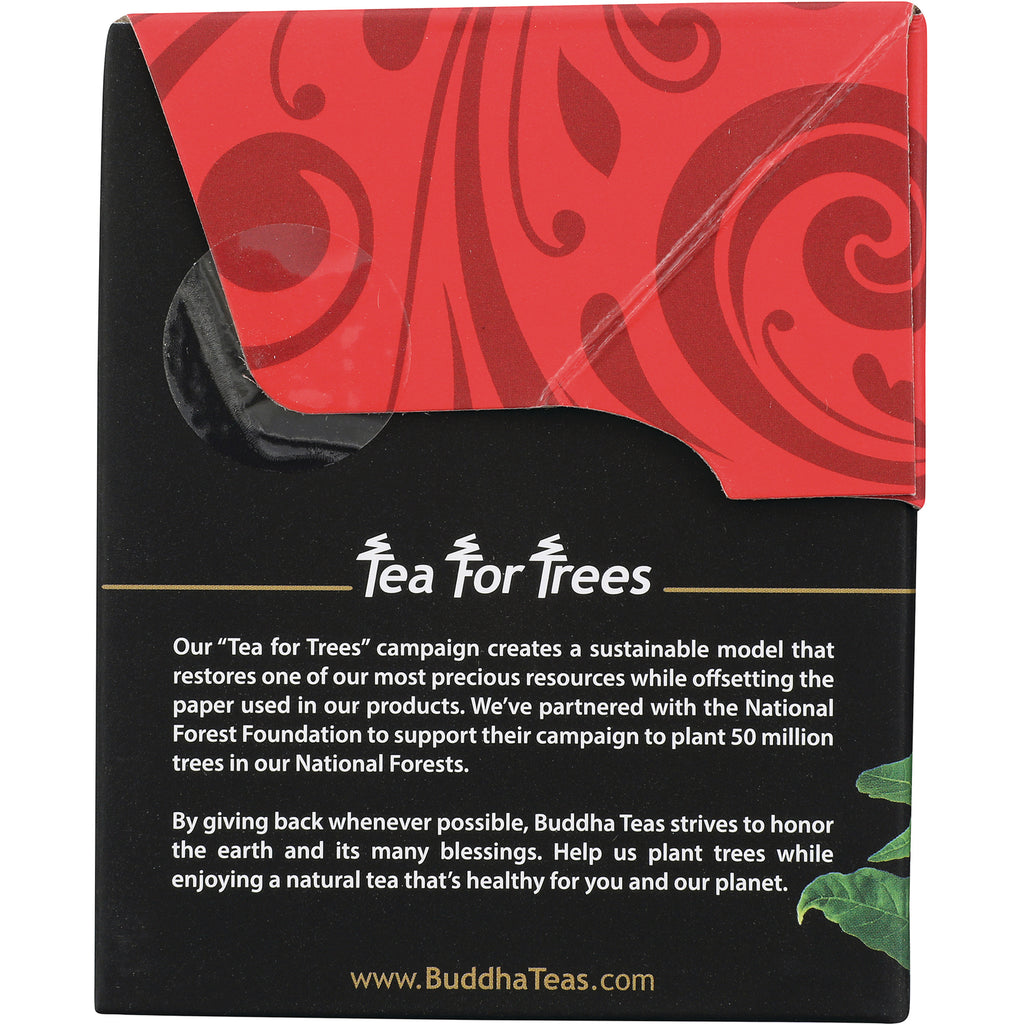BUD015 | back of Buddha Teas box showing Tea For Trees campaign text and www.BuddhaTeas.com - Thumbnail
