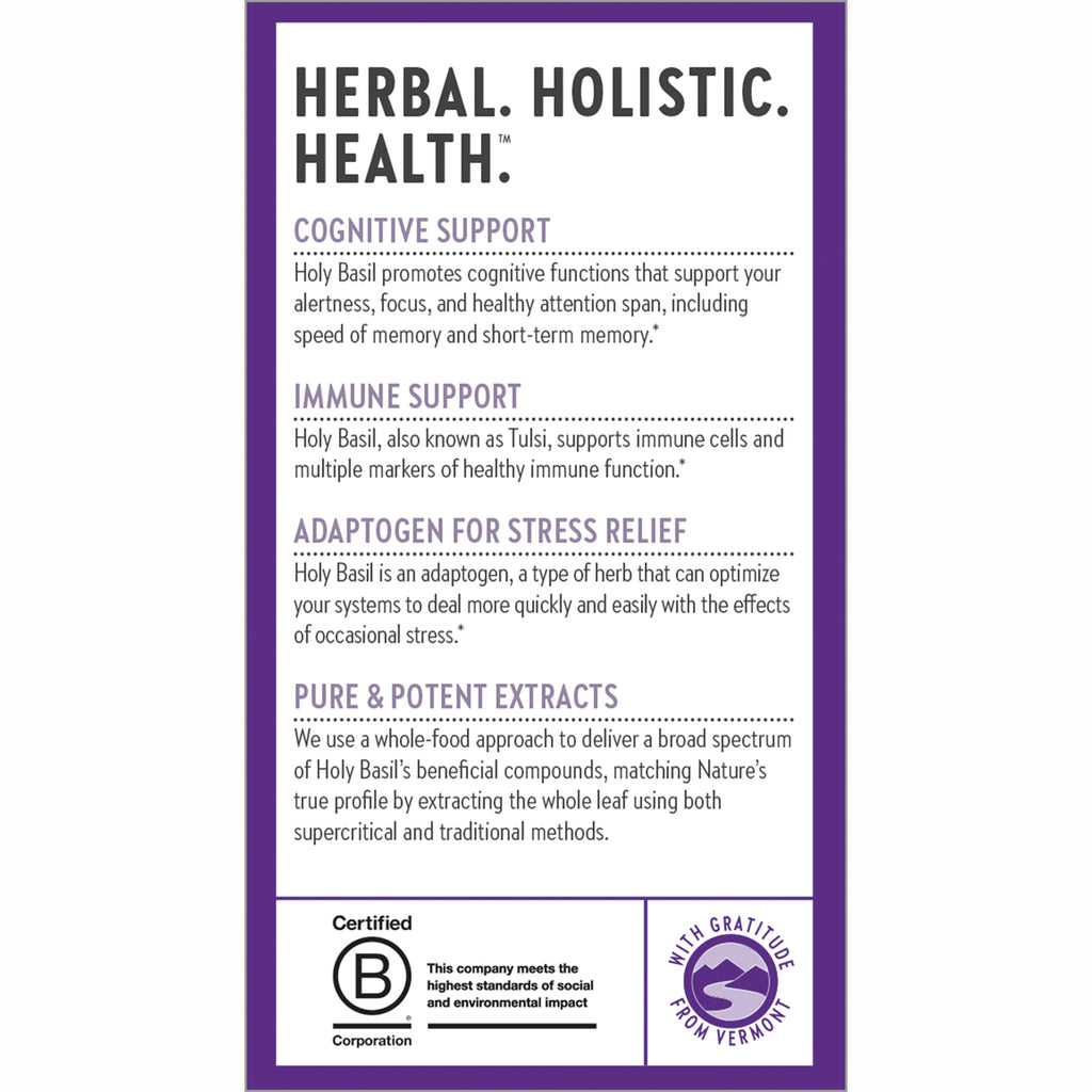 NWC286 | product infographic panel listing cognitive support, immune support, adaptogen for stress relief, and pure, potent extracts - Thumbnail
