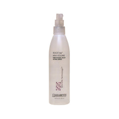 Giovanni Root 66 Max Volume directional root lifting spray bottle labeled 8.5 fl oz clear frosted plastic spray