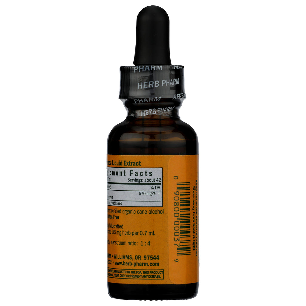 Herb Pharm liquid extract bottle with Supplement Facts and dropper top - Thumbnail