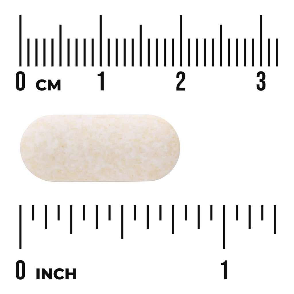 SWU768 | Oval tablet shown against cm and inch ruler for size reference - Thumbnail