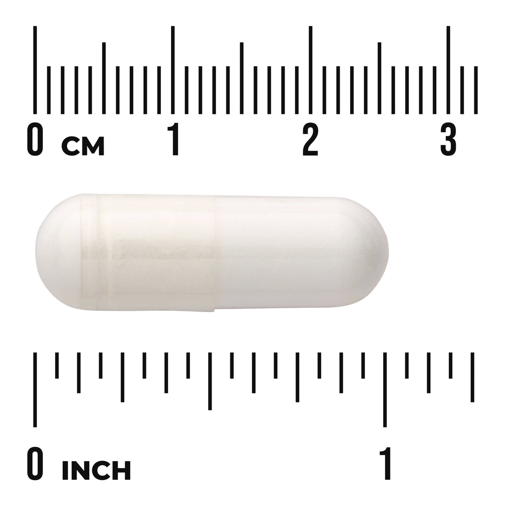SW1085 | White capsule with size scale in cm and inches - Thumbnail