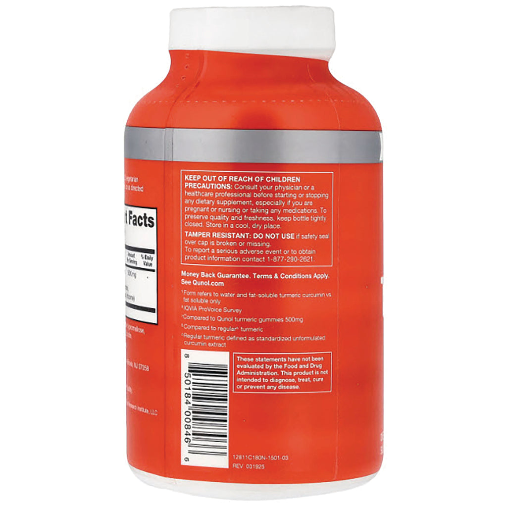 QNL011 | Back of supplement bottle Warnings and Barcode - Thumbnail