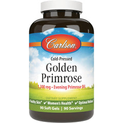 CSN122 | Carlson Cold-Pressed Golden Primrose 1,300 mg Evening Primrose Oil 90 Soft Gels bottle