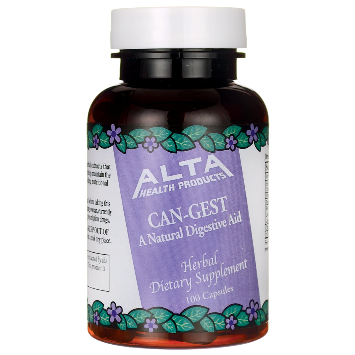 AH016 | Alta Health Products CAN-GEST natural digestive aid herbal dietary supplement, 100 capsules