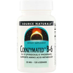 SN335 | Source Naturals Coenzymated B-6 dietary supplement, 25 mg, 120 lozenges