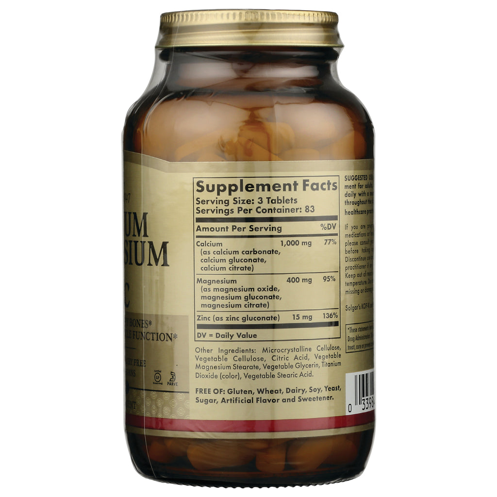 SLG266 | Back label showing supplement facts panel, ingredient list, and barcode on amber bottle - Thumbnail