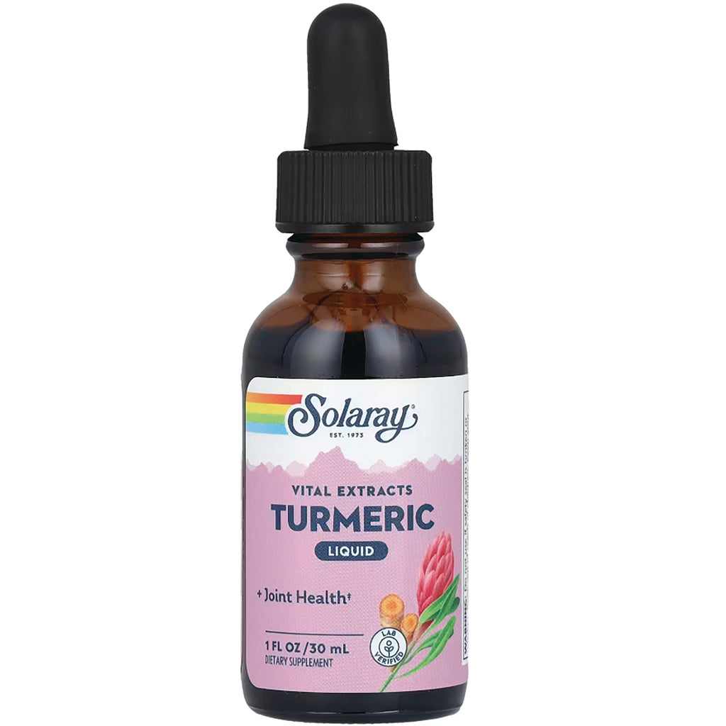 SLR413 | Solaray Vital Extracts Turmeric Liquid drops, 1 fl oz (30 mL), Joint Health+ - Thumbnail
