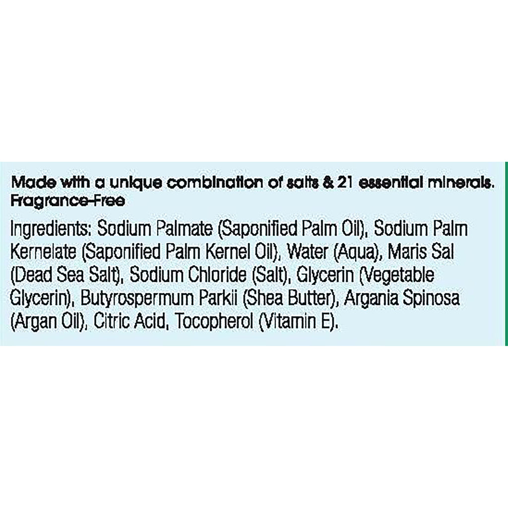 OWN001 | Back label listing ingredients: saponified palm and palm kernel oils, vegetable glycerin, shea butter, Dead Sea salt, citric acid, salt, Vitamin E and note No animal testing - Thumbnail