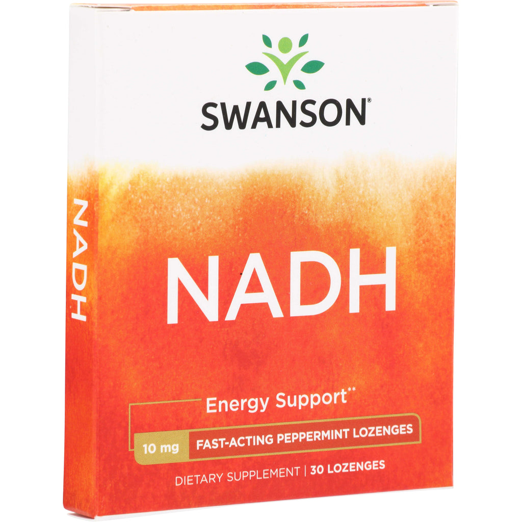 SWU374 | Swanson NADH 10 mg Energy Support, fast-acting peppermint lozenges, 30 count - Thumbnail