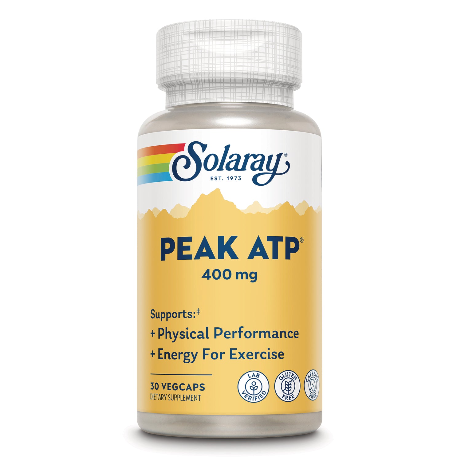 SLR533 | Solaray Peak ATP 400 mg dietary supplement, 30 vegcaps, supports physical performance and energy for exercise