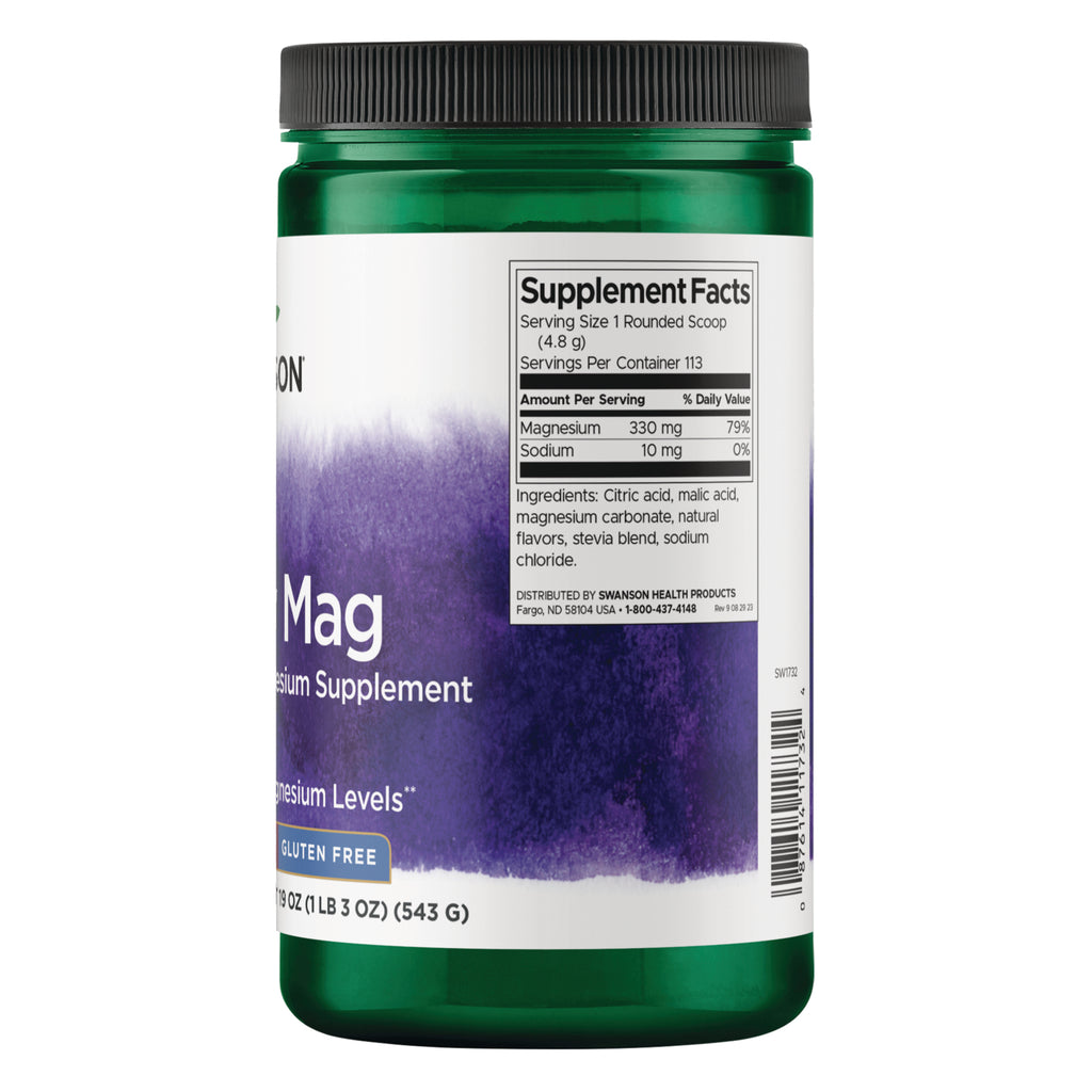 SW1732 | Back label with supplement facts and serving information - Thumbnail