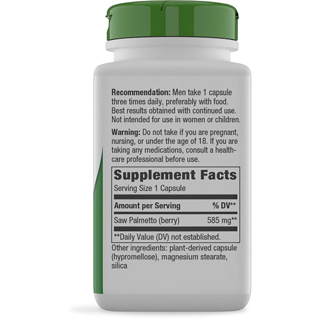 NW472 | Back of brown supplement bottle showing Supplement Facts label, serving size 1 capsule and ingredient warning - Thumbnail