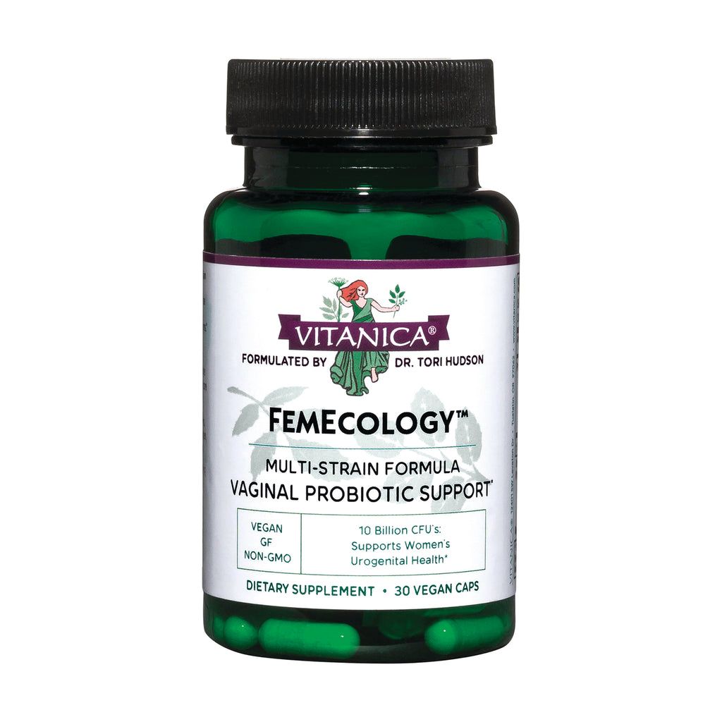 VNA018 | Vitanica Femecology vaginal probiotic support, multi-strain formula, 30 vegan caps bottle - Thumbnail