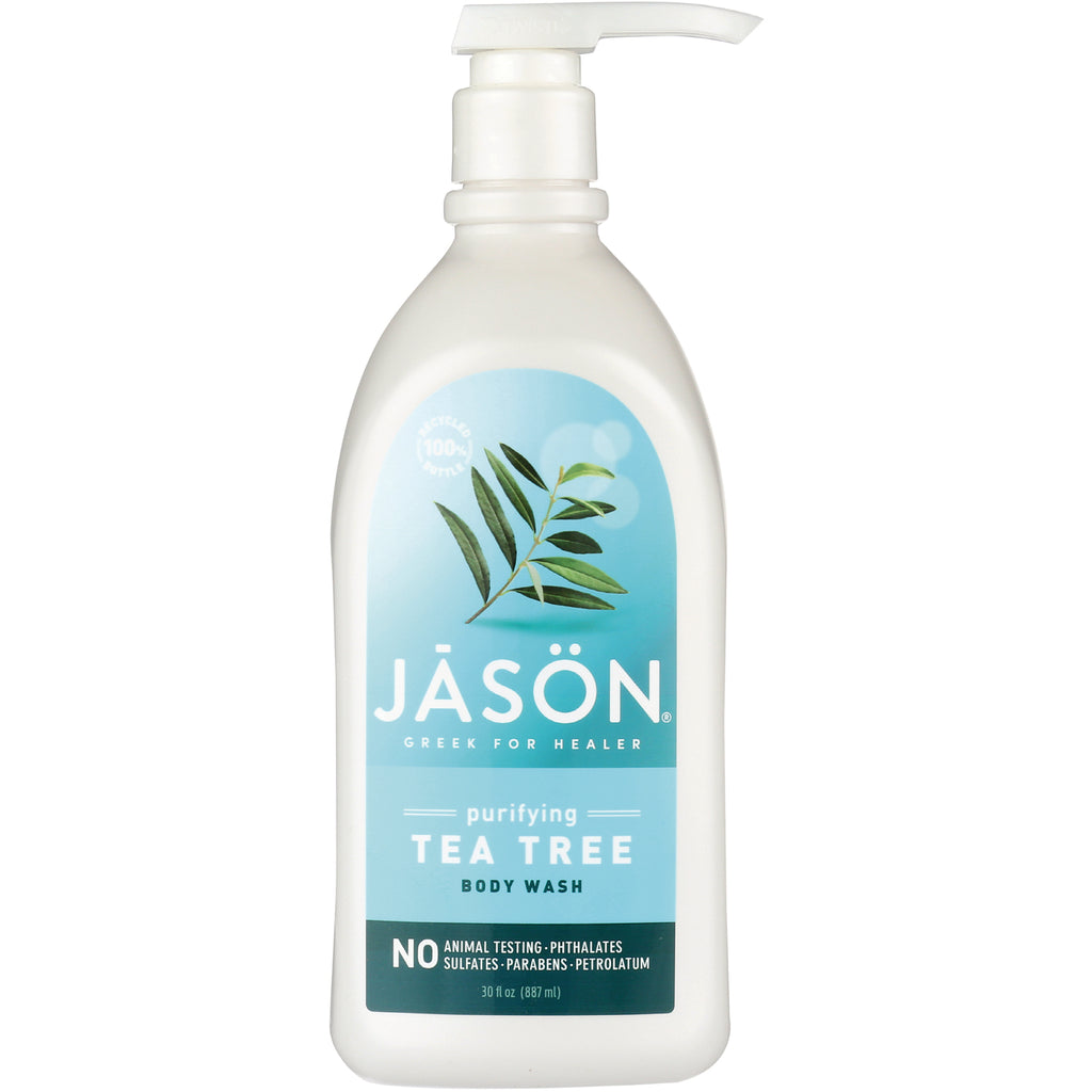JC054 | JSN purifying tea tree body wash white pump bottle with blue label - Thumbnail