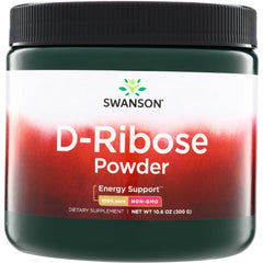 SWU322 | Swanson D-Ribose Powder, Energy Support, 100% pure, Non-GMO, 10.6 oz