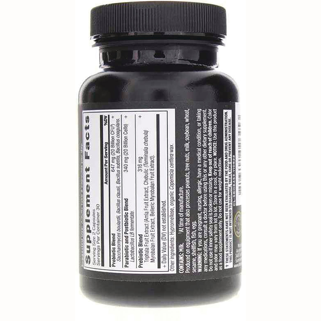 ATN118 | back label showing Supplement Facts and ingredient panel on black supplement bottle - Thumbnail