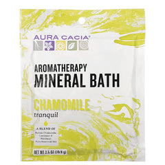 ARC049 | Aura Cacia Aromatherapy Mineral Bath chamomile sachet front