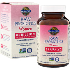 GLF132 | Garden of Life RAW Probiotics Women 85 Billion Guaranteed, 90 vegetarian capsules