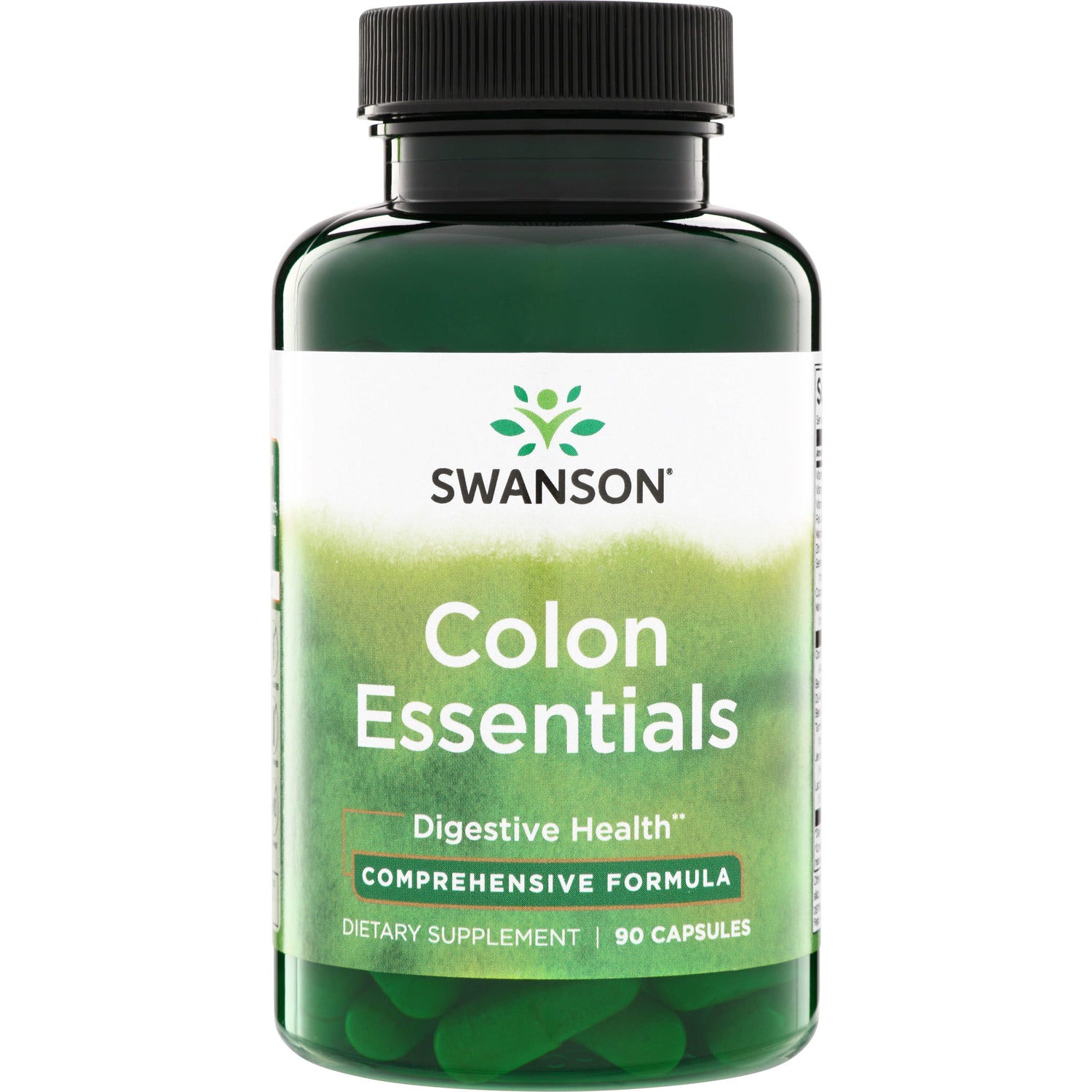 SWC041 | Swanson Colon Essentials digestive health supplement, comprehensive formula, 90 capsules