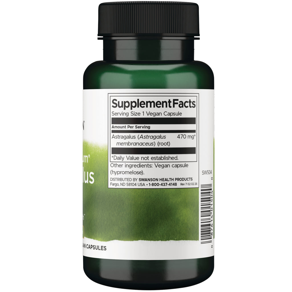 SW504 | Back label with supplement facts and serving information - Thumbnail