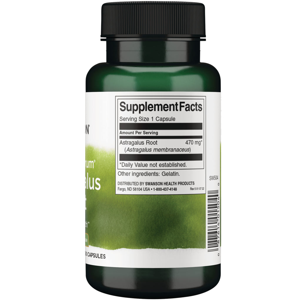 SW504 | Back label with supplement facts and serving information - Thumbnail
