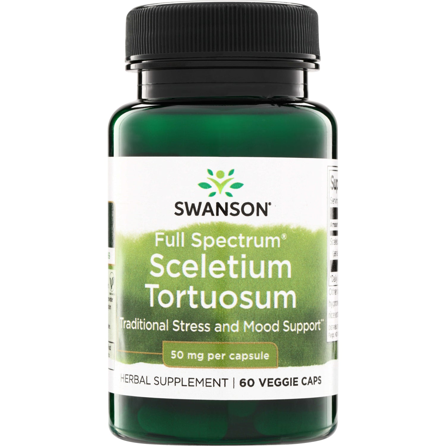 SW1631 | Swanson Full Spectrum Sceletium Tortuosum, 50 mg per capsule, 60 veggie caps