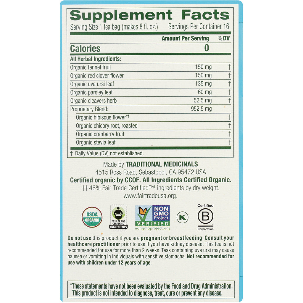 TMD027 | Supplement Facts and ingredients panel, 16 servings per container - Thumbnail