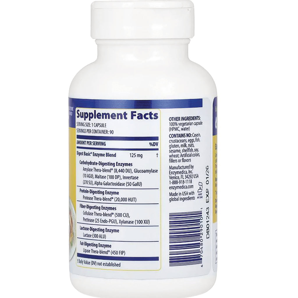 EMD039 | bottle back showing Supplement Facts panel, ingredients list and barcode - Thumbnail