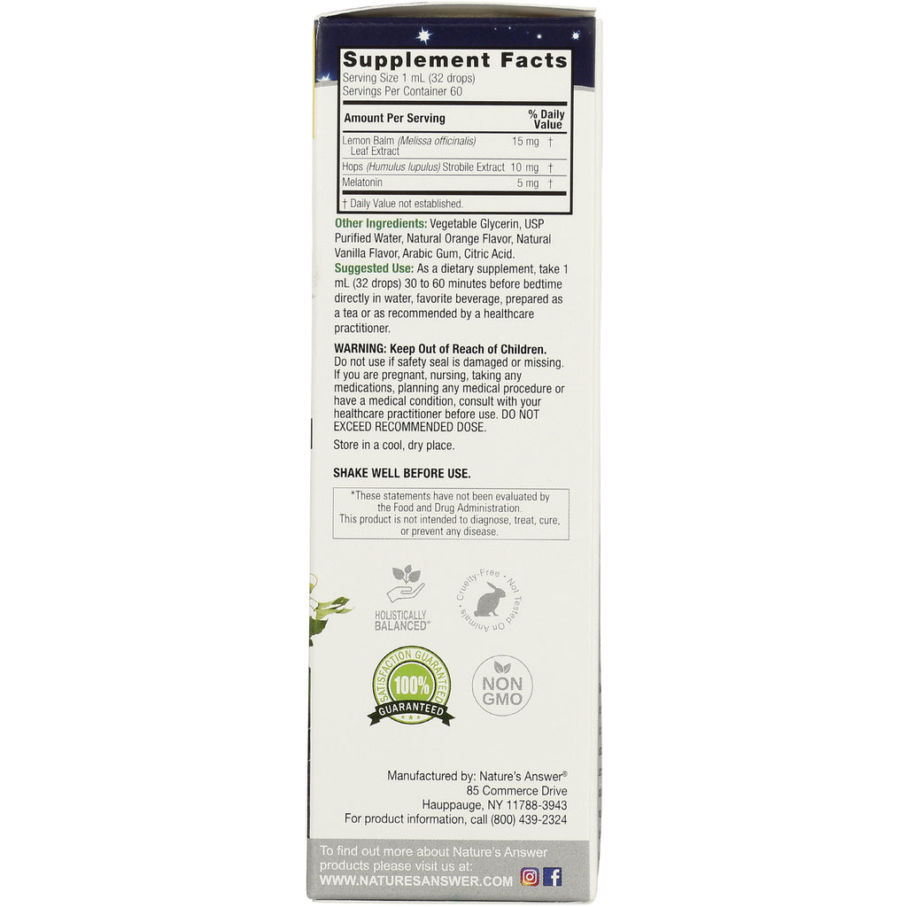 NAT414 | back panel showing supplement facts, ingredients, suggested use and warnings - Thumbnail