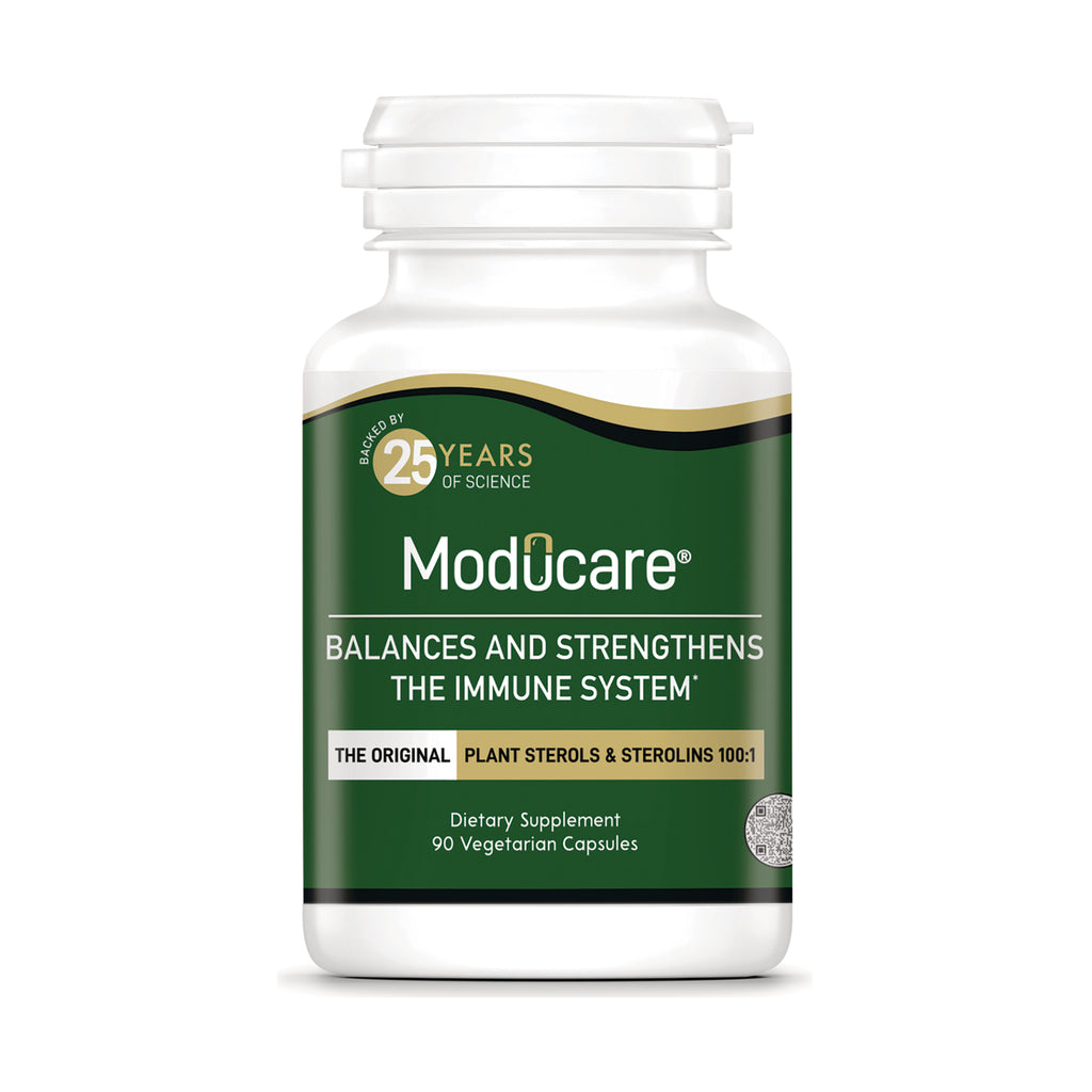 KY078 | Moducare white bottle with green label reading Balances and strengthens the immune system, 90 Vegetarian Capsules - Thumbnail