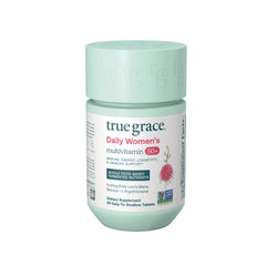 TG007 | True Grace Daily Women's Multivitamin 50+ bottle, front label, 60 tablets