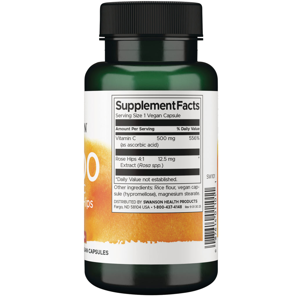 SW101 | Back label with supplement facts and serving information - Thumbnail