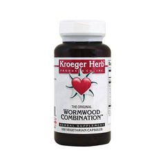 KRG001 | Kroeger Herb Wormwood Combination herbal supplement bottle front label 100 vegetarian capsules