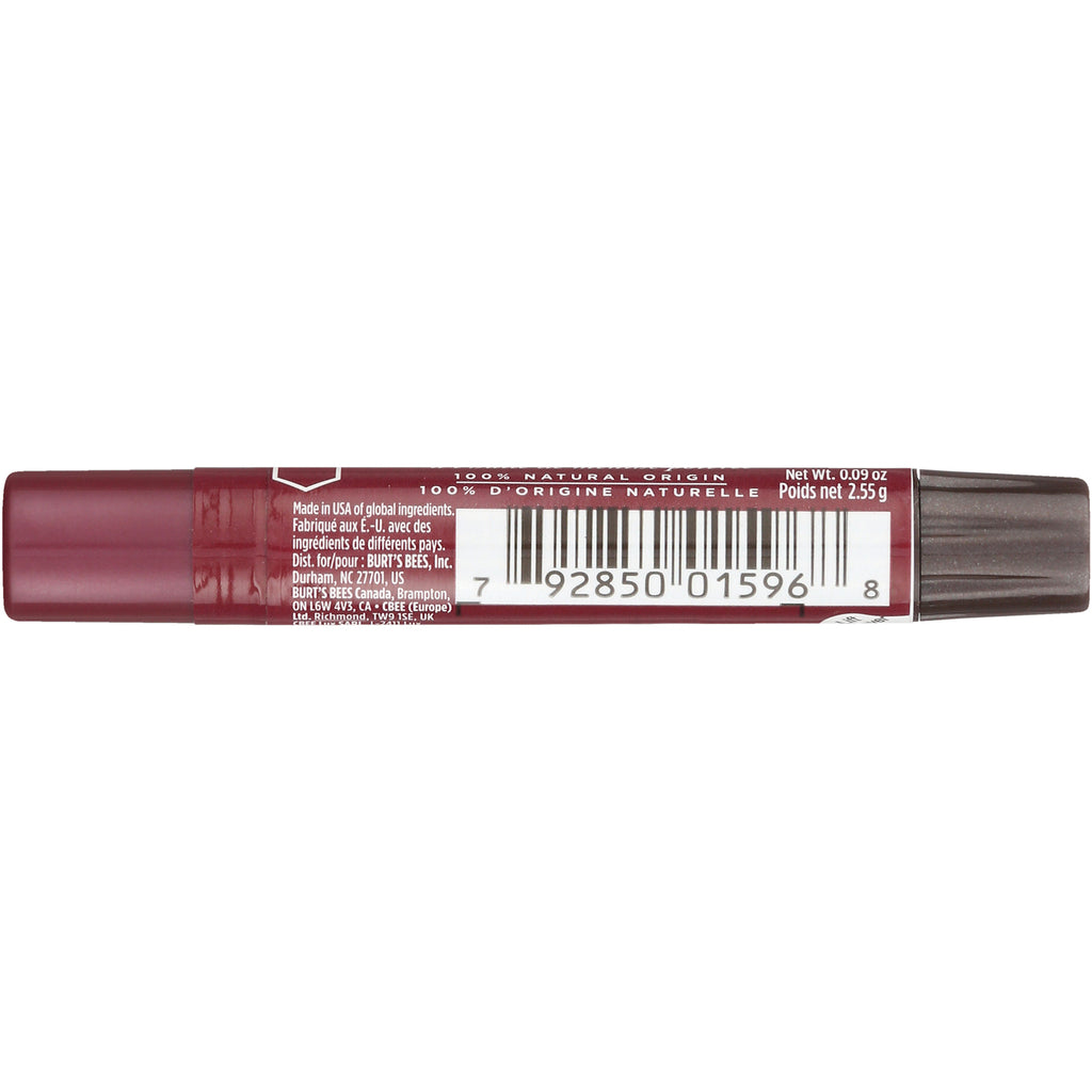 Burgundy lip crayon back showing barcode, ingredient text and net wt 0.09 oz - Thumbnail