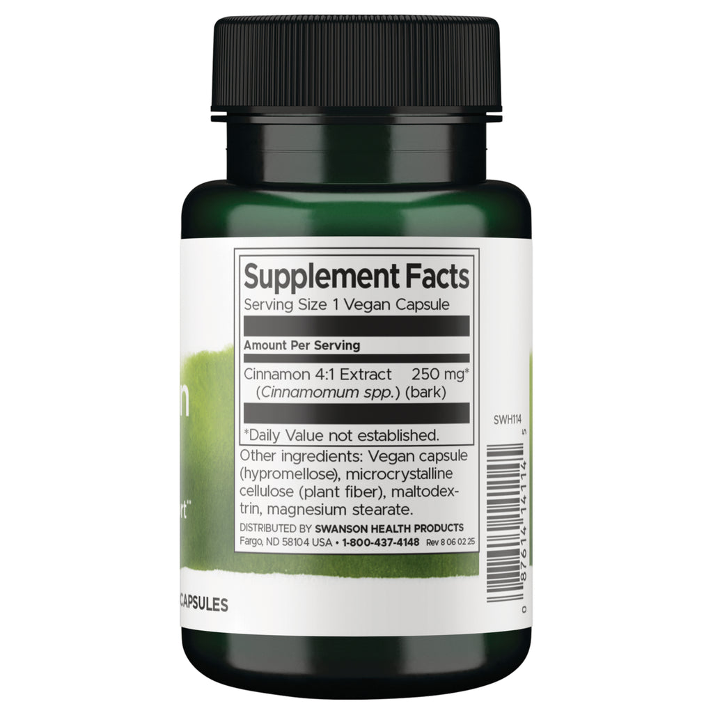 SWH114 | Supplement Facts panel: Serving Size 1 capsule - Thumbnail