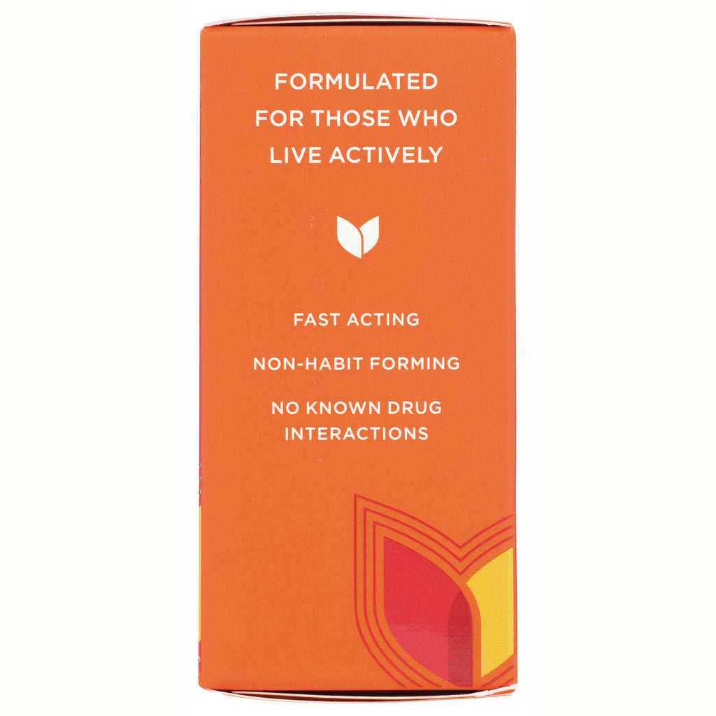 HY260 | orange box back reading FORMULATED FOR THOSE WHO LIVE ACTIVELY; FAST ACTING, NON-HABIT FORMING, NO KNOWN DRUG INTERACTIONS - Thumbnail