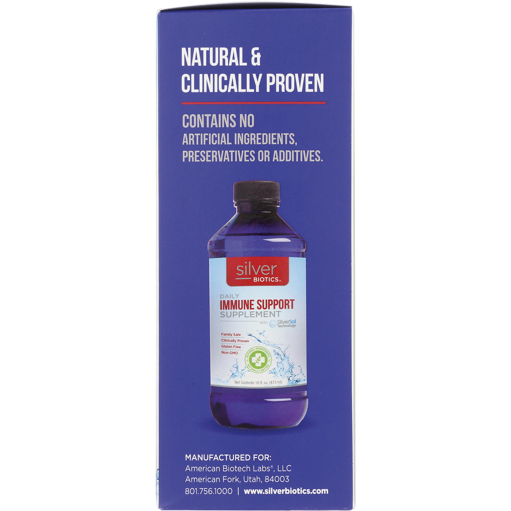 ABL004 | Back panel showing Silver Biotics immune support bottle and text \ - Thumbnail